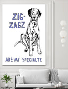 Dalmation by Natasha Marie on GIANT ART - purple contemporary