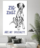 Dalmation by Natasha Marie on GIANT ART - purple contemporary