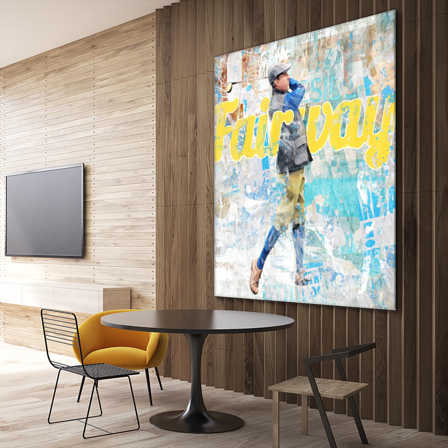 Fairway by THE Studio on GIANT ART - white vintage