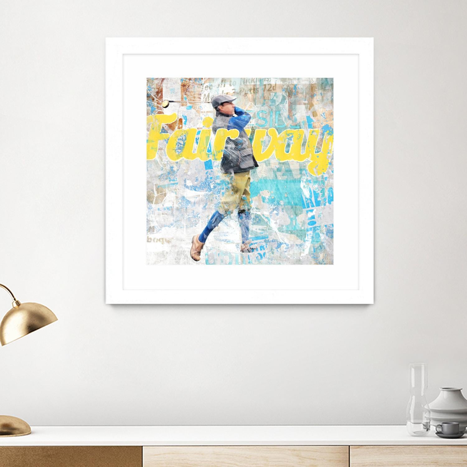 Fairway by THE Studio on GIANT ART - white vintage