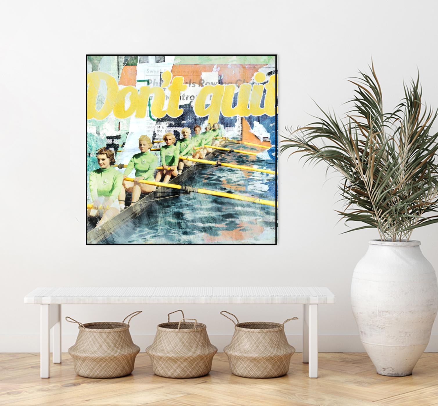 Don't Quit by THE Studio on GIANT ART - green vintage