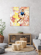 Go For It by THE Studio on GIANT ART - pink typography running