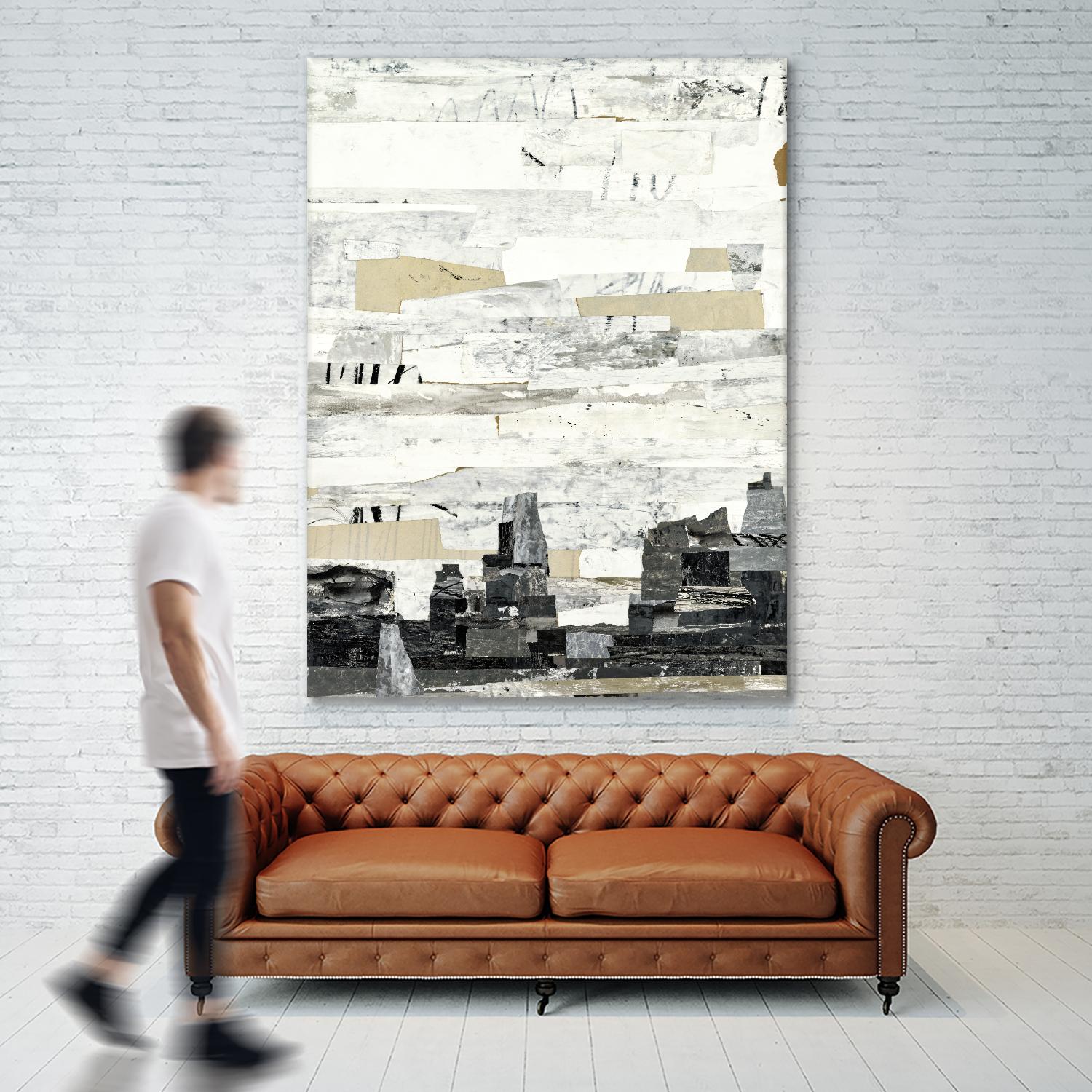 Linear Progression 4 by Kyle Goderwis on GIANT ART - grey abstract