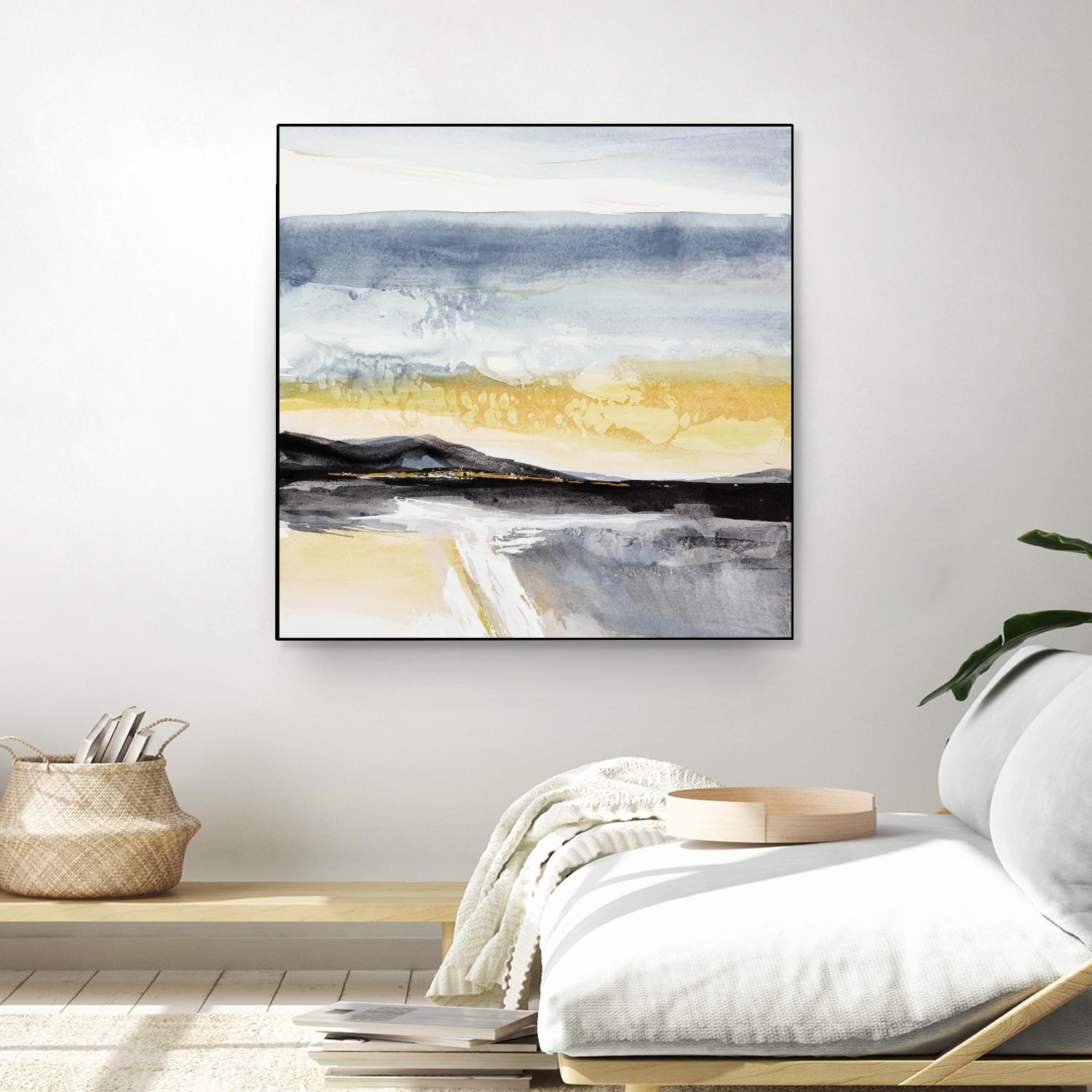 Distant City 1 by Chris Paschke on GIANT ART - white abstract
