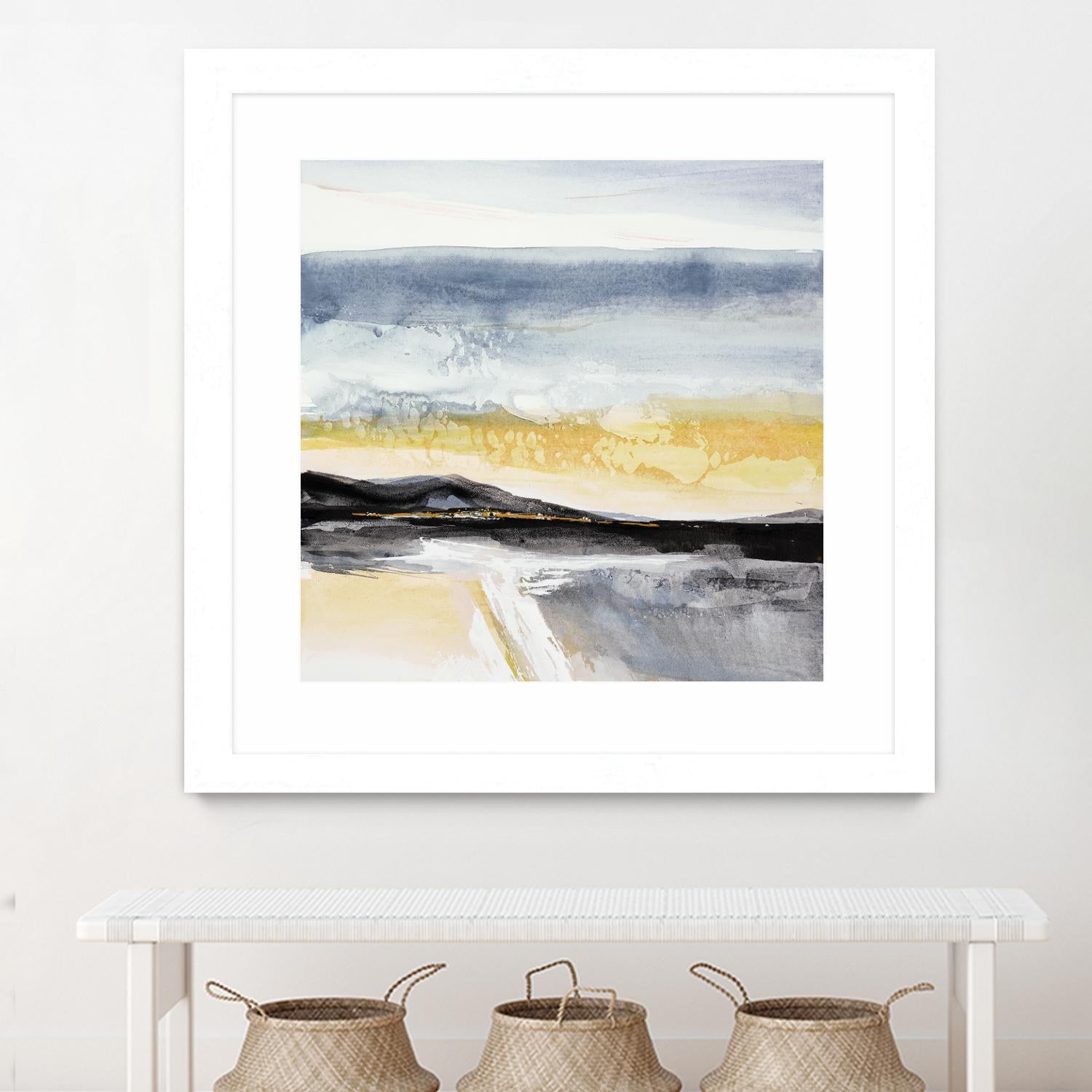 Distant City 1 by Chris Paschke on GIANT ART - white abstract