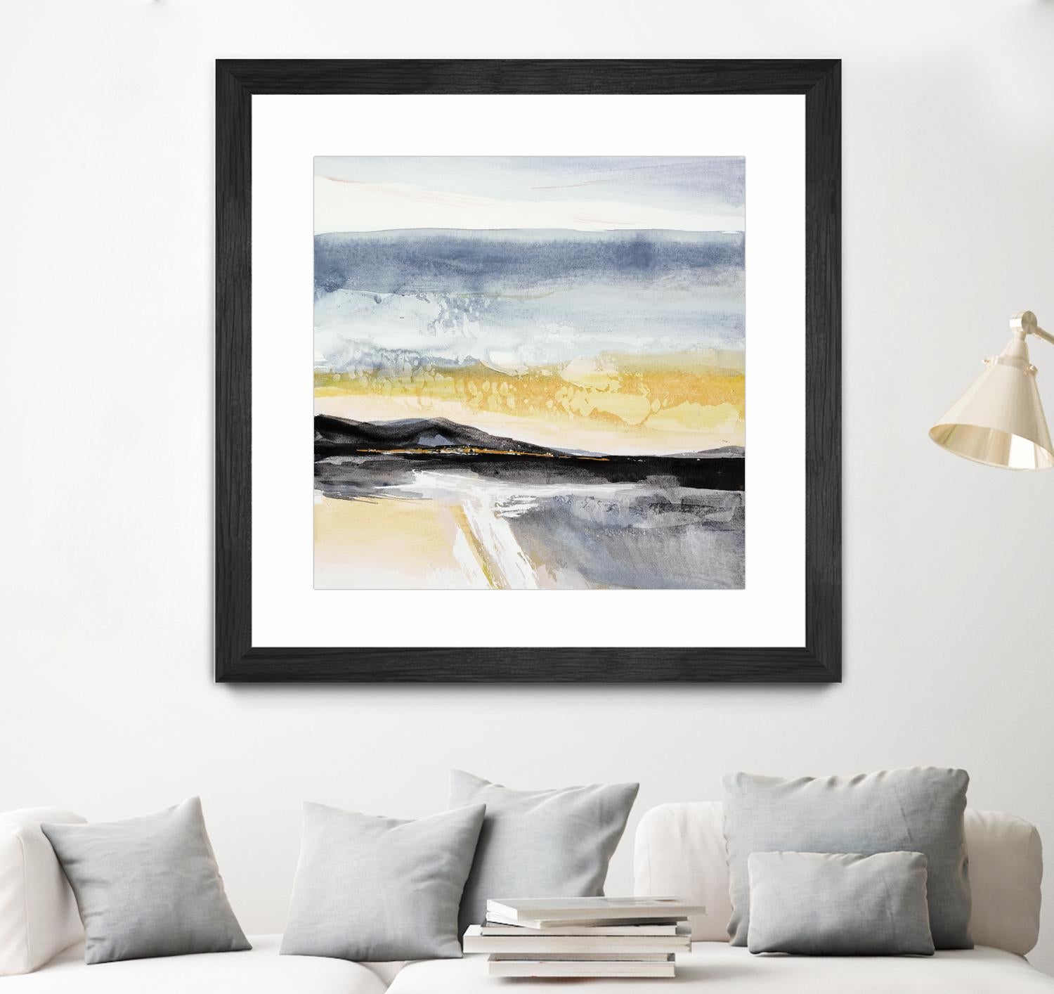 Distant City 1 by Chris Paschke on GIANT ART - white abstract