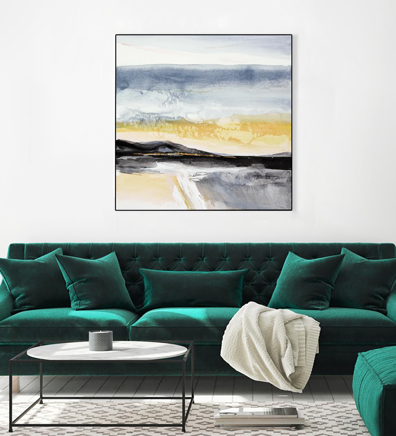 Distant City 1 by Chris Paschke on GIANT ART - white abstract
