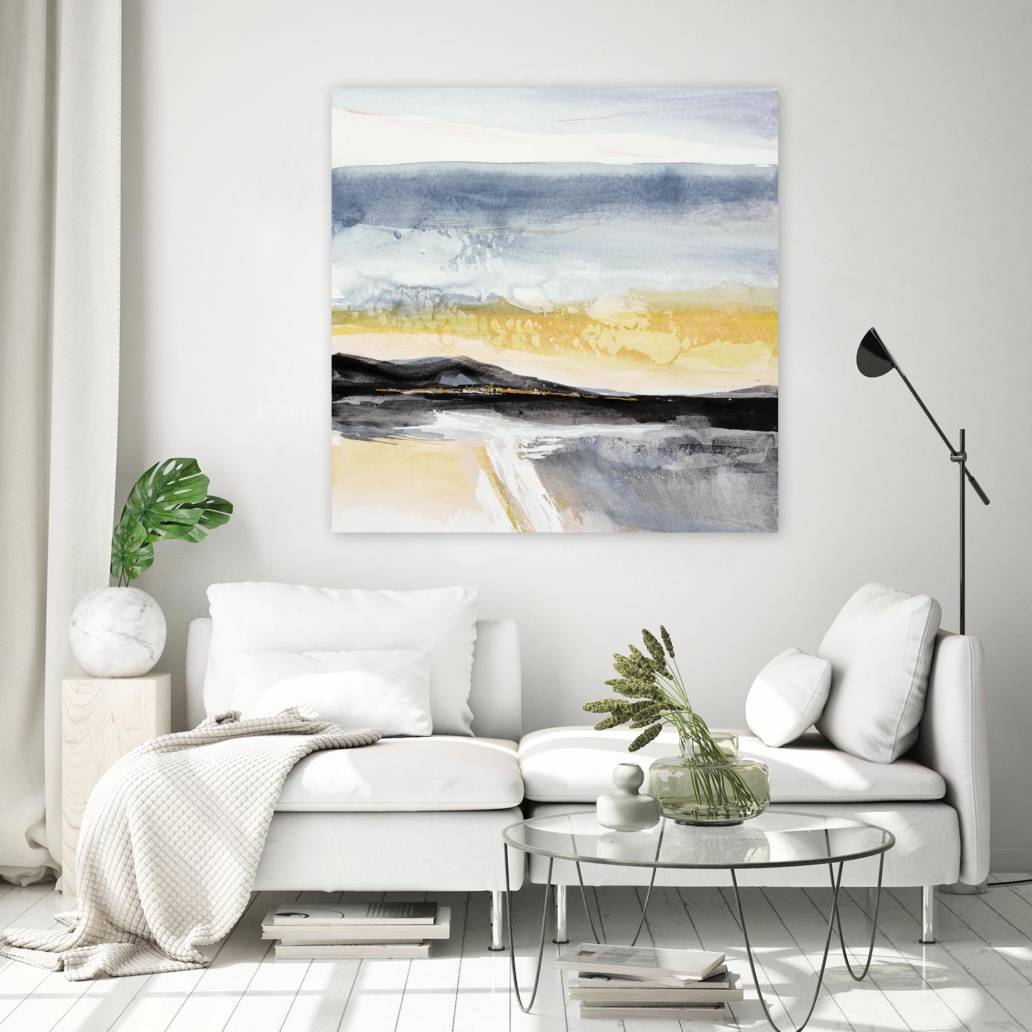 Distant City 1 by Chris Paschke on GIANT ART - white abstract