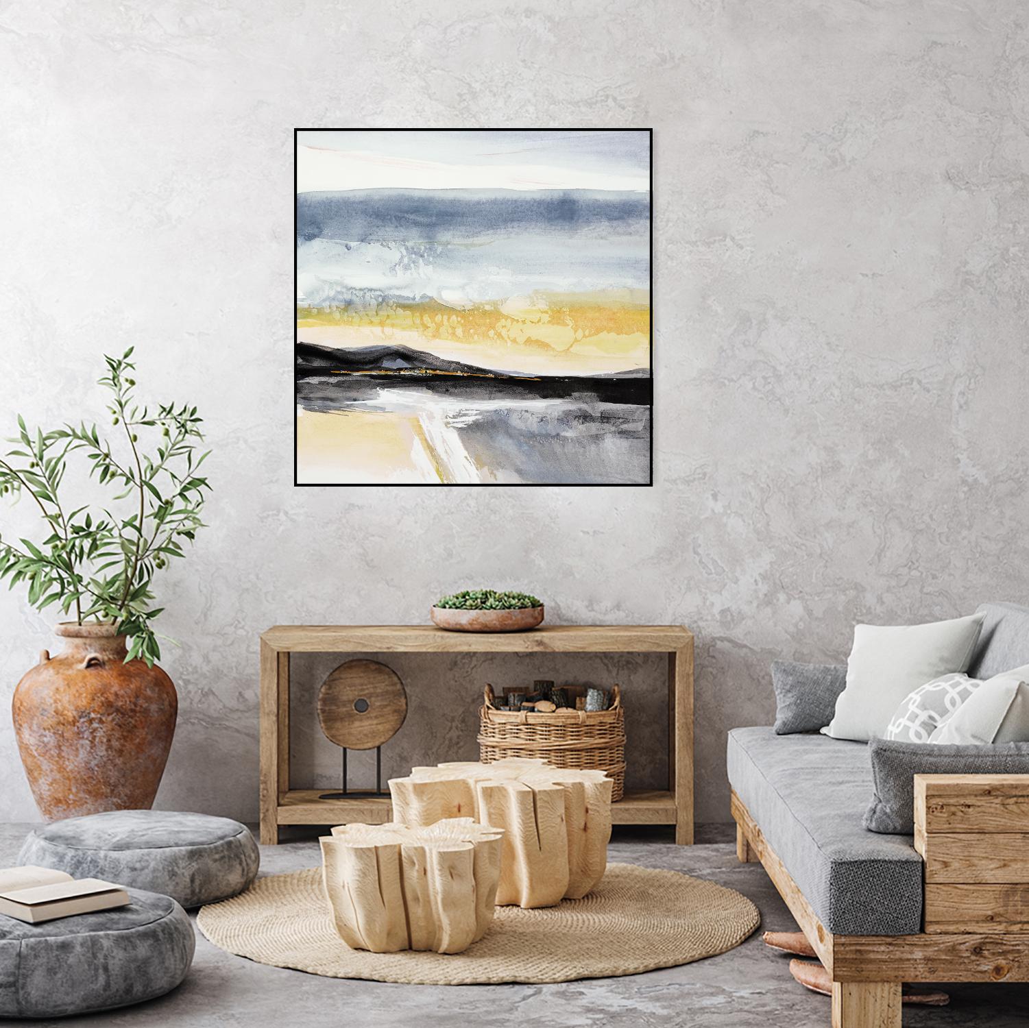 Distant City 1 by Chris Paschke on GIANT ART - white abstract