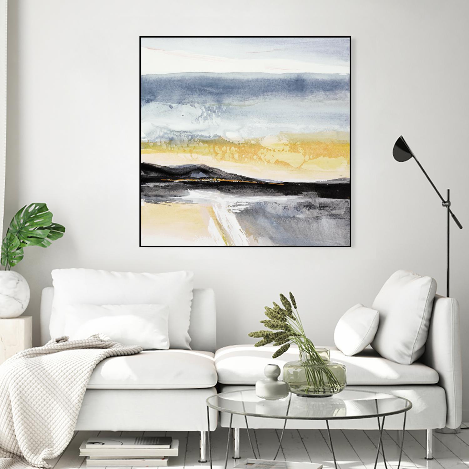 Distant City 1 by Chris Paschke on GIANT ART - white abstract