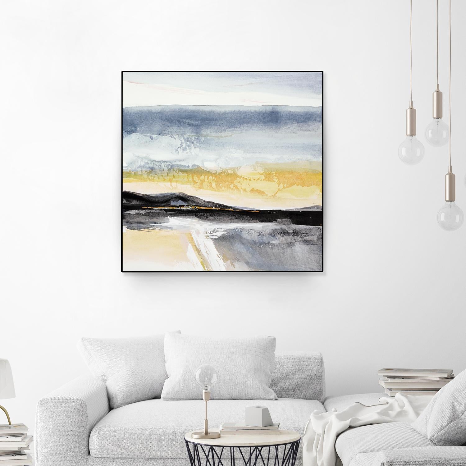 Distant City 1 by Chris Paschke on GIANT ART - white abstract