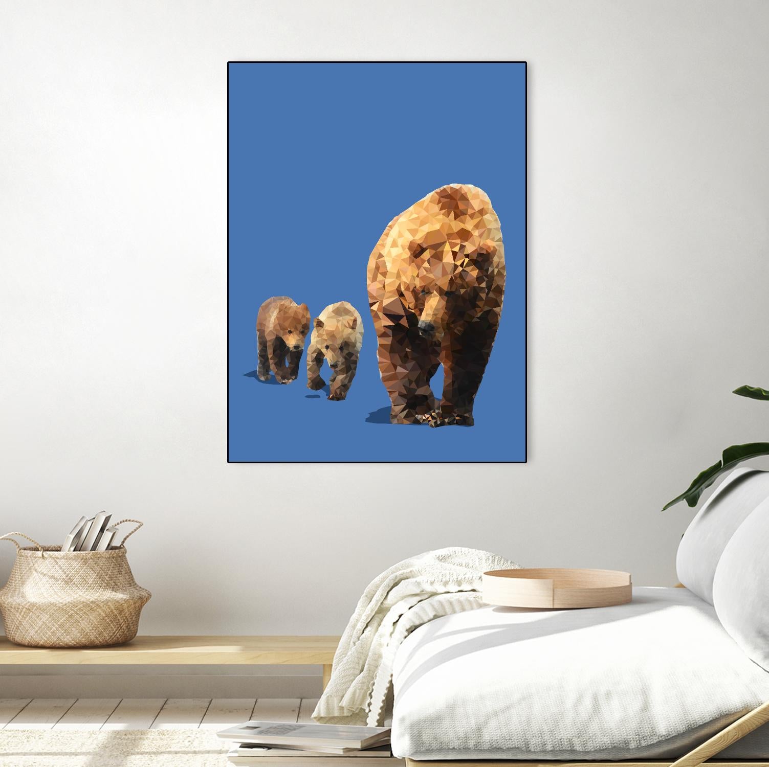 Fractal Bears by THE Studio on GIANT ART - brown contemporary