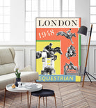 London Equestrian 1948 by THE Studio on GIANT ART - red vintage