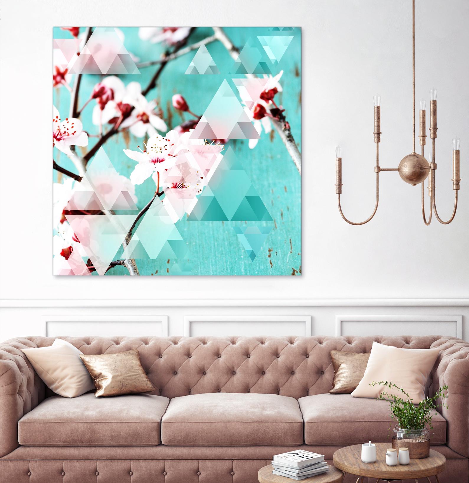 Crystalized Cherry Blossoms by THE Studio on GIANT ART - pink contemporary