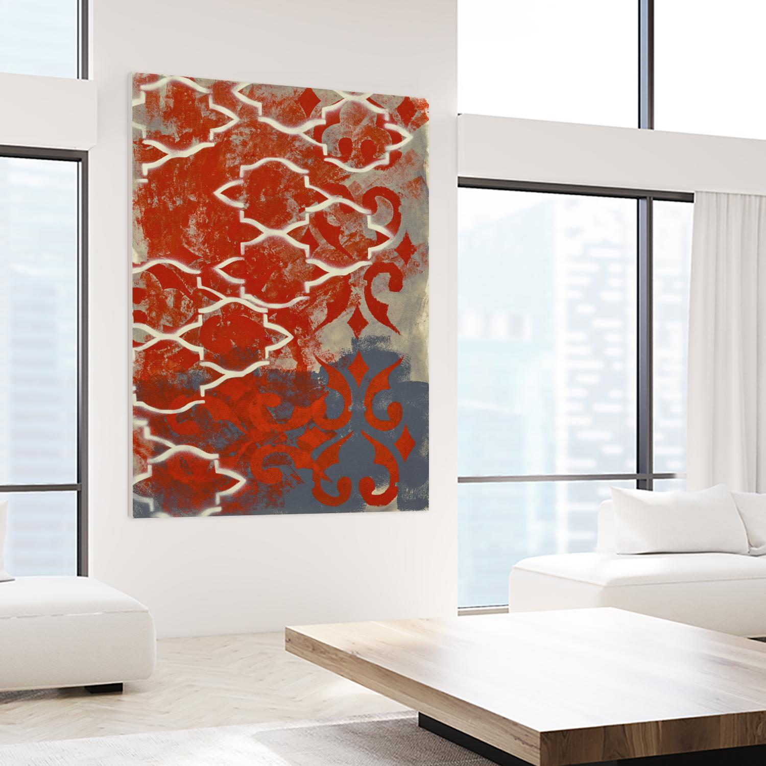 Cherry Pintura 1 by Sid Rativo on GIANT ART - orange abstract