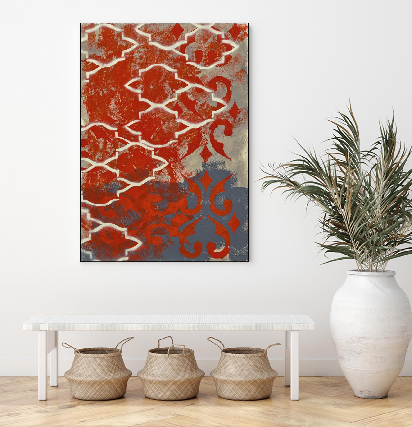 Cherry Pintura 1 by Sid Rativo on GIANT ART - orange abstract