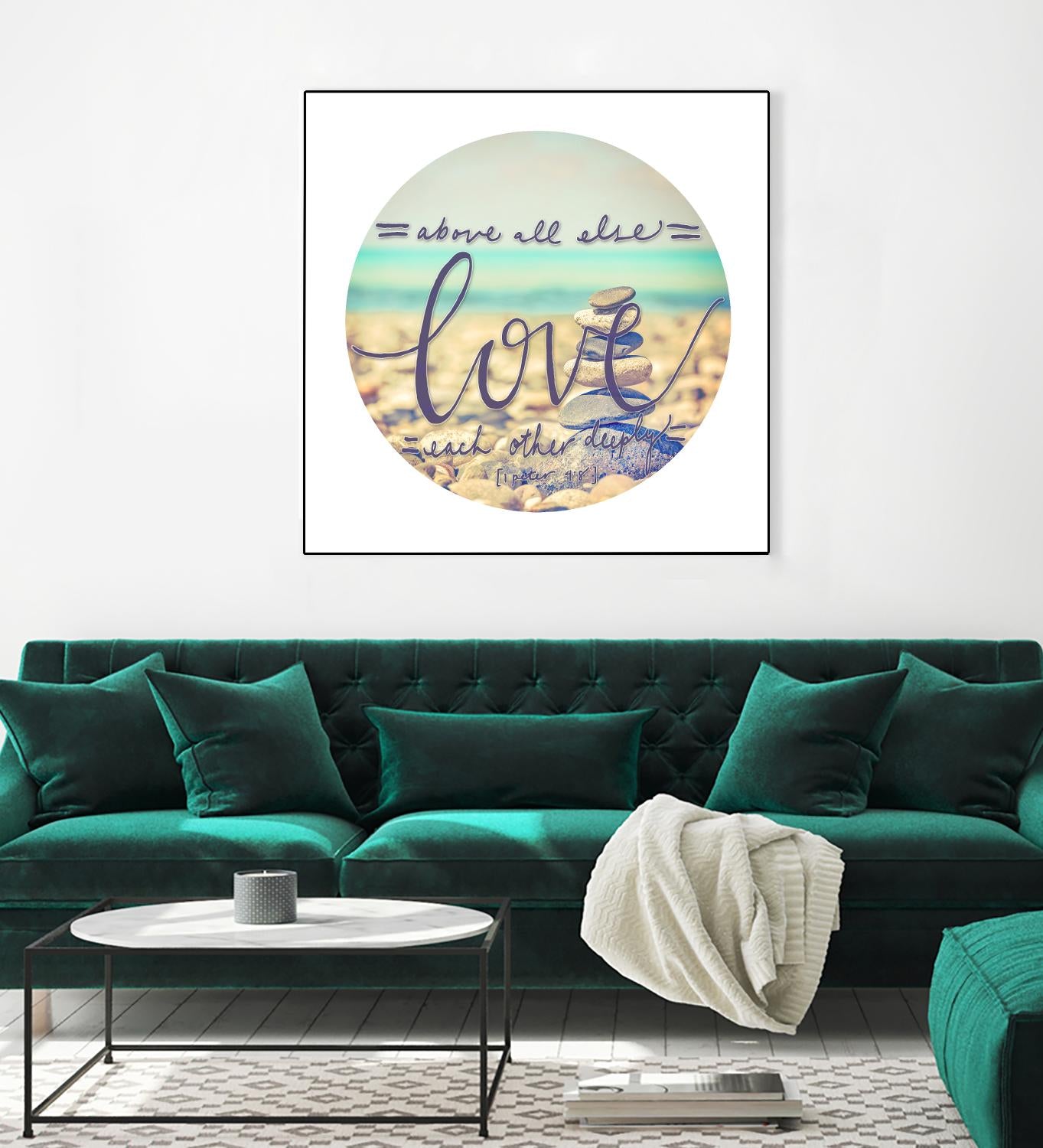 Love Each Other Deeply by THE Studio on GIANT ART - brown photo art
