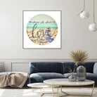 Love Each Other Deeply by THE Studio on GIANT ART - brown photo art