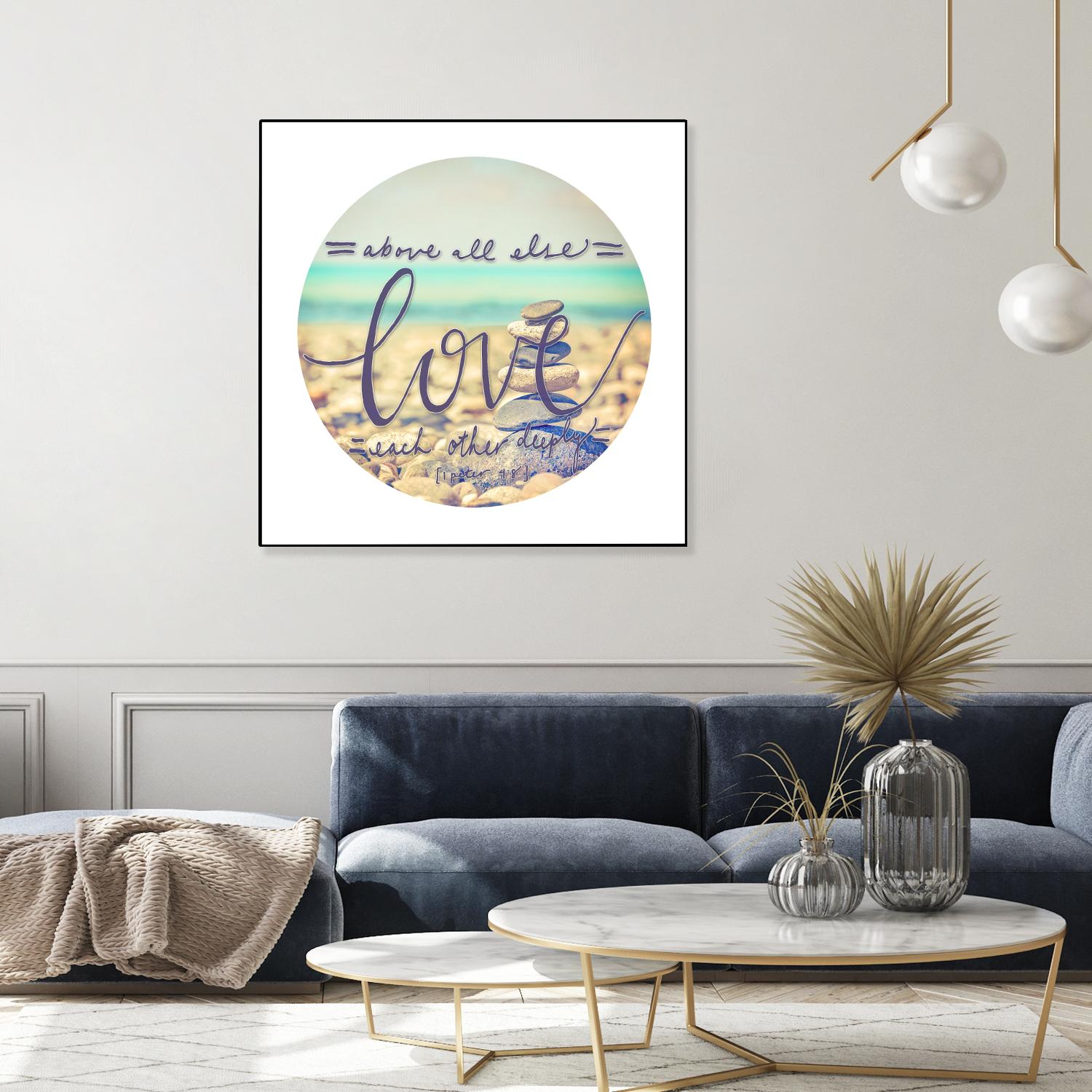 Love Each Other Deeply by THE Studio on GIANT ART - brown photo art
