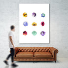 Faceted 1 Recolor by Natasha Marie on GIANT ART - red abstract