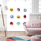 Faceted 1 Recolor by Natasha Marie on GIANT ART - red abstract
