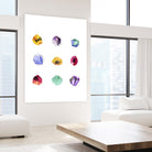 Faceted 1 Recolor by Natasha Marie on GIANT ART - red abstract