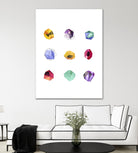Faceted 1 Recolor by Natasha Marie on GIANT ART - red abstract