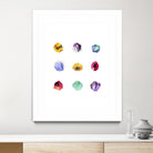Faceted 1 Recolor by Natasha Marie on GIANT ART - red abstract