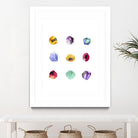 Faceted 1 Recolor by Natasha Marie on GIANT ART - red abstract