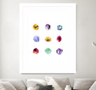 Faceted 1 Recolor by Natasha Marie on GIANT ART - red abstract