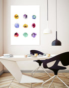 Faceted 1 Recolor by Natasha Marie on GIANT ART - red abstract