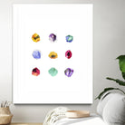 Faceted 1 Recolor by Natasha Marie on GIANT ART - red abstract