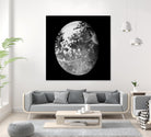 Abstract Moon Phase 7 by THE Studio on GIANT ART - white maps