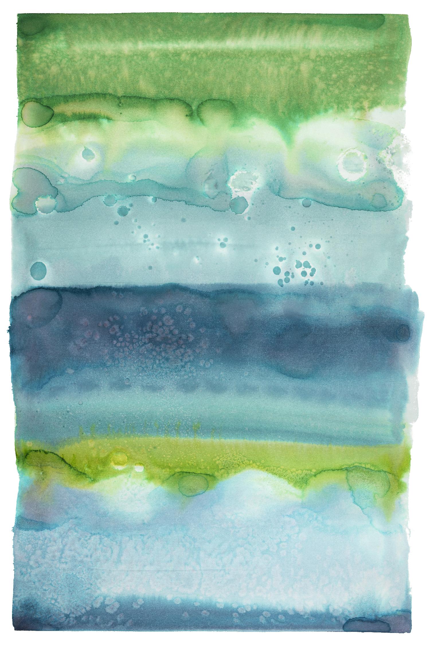 Watercolor Wash 2 by Natasha Marie on GIANT ART - green abstract