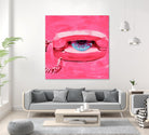 Hello 1 by PC Ngo on GIANT ART - blue contemporary