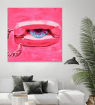 Hello 1 by PC Ngo on GIANT ART - blue contemporary