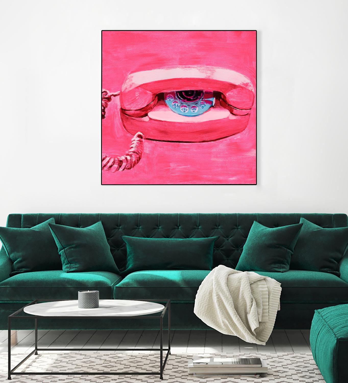 Hello 1 by PC Ngo on GIANT ART - blue contemporary