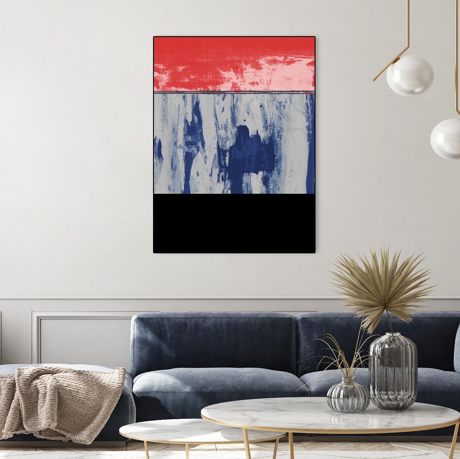 Squeegeescape 25 by Milton Coppo on GIANT ART - red abstract