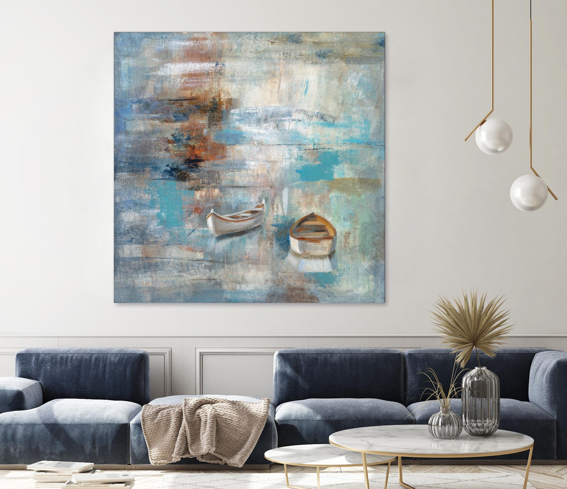 Calm sea by Silvia Vassileva on GIANT ART - brown sea scene