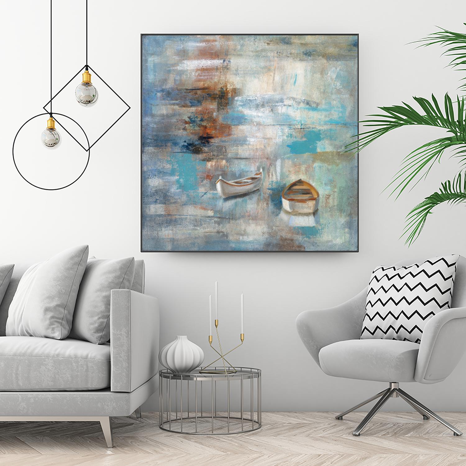 Calm sea by Silvia Vassileva on GIANT ART - brown sea scene