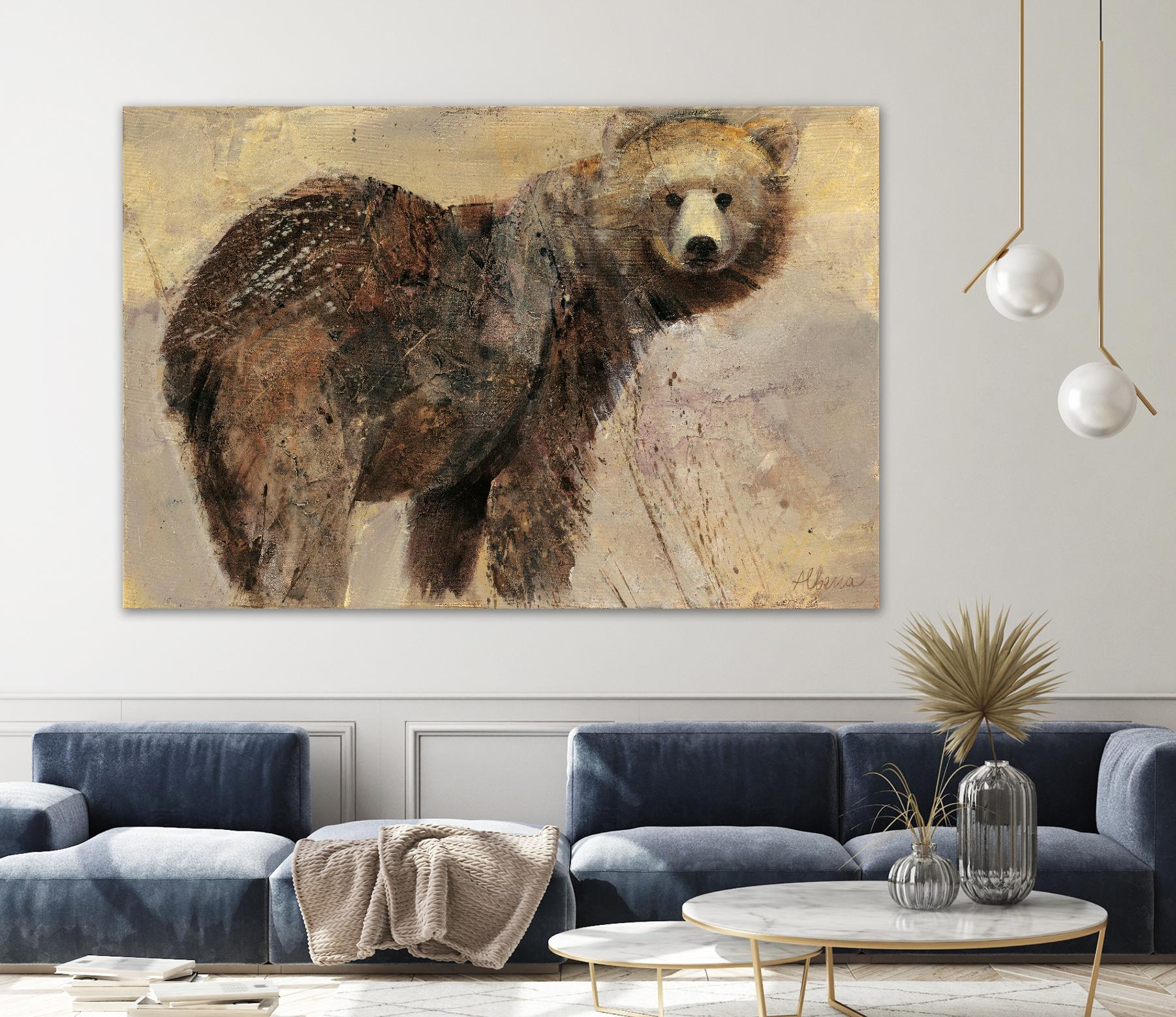 Backward Glance by Albena Hristova on GIANT ART - beige animals