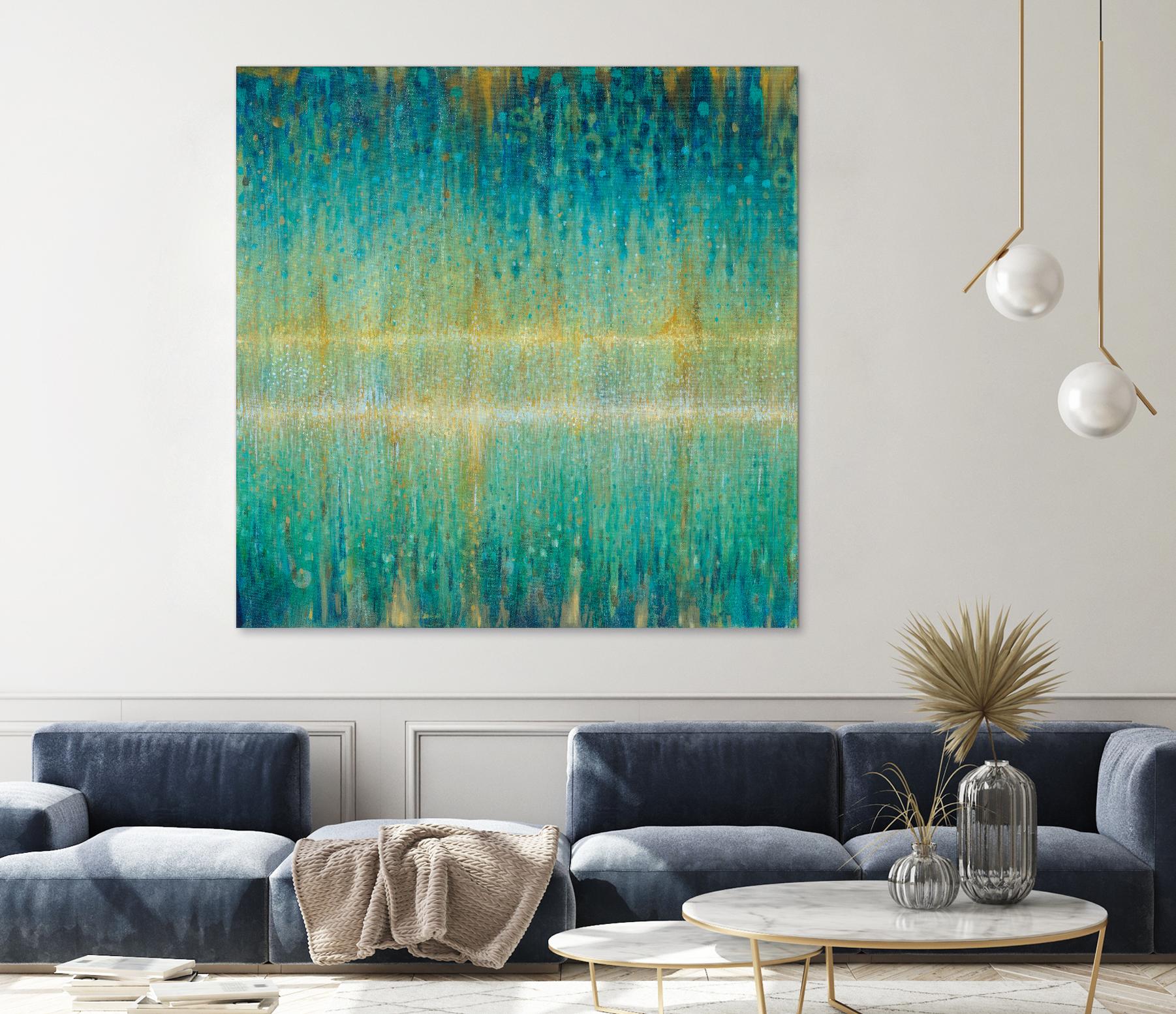 Rain Abstract I by Danhui Nai on GIANT ART - yellow abstract