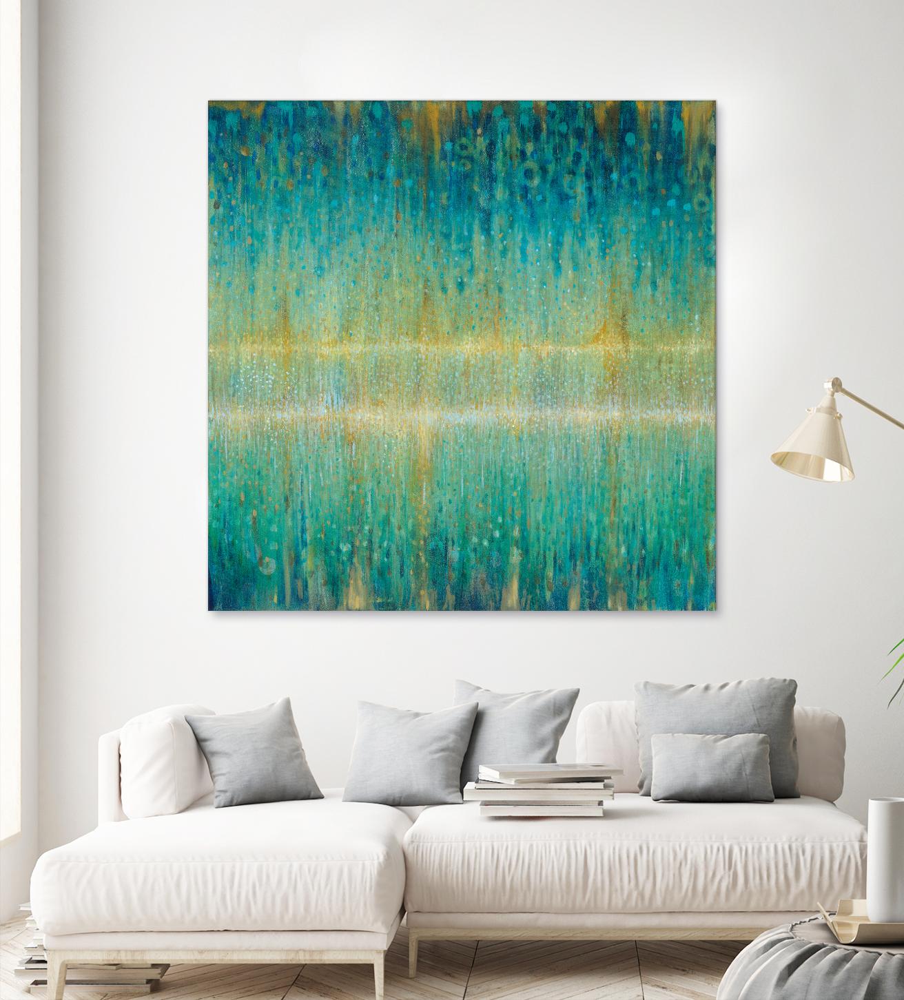 Rain Abstract I by Danhui Nai on GIANT ART - yellow abstract