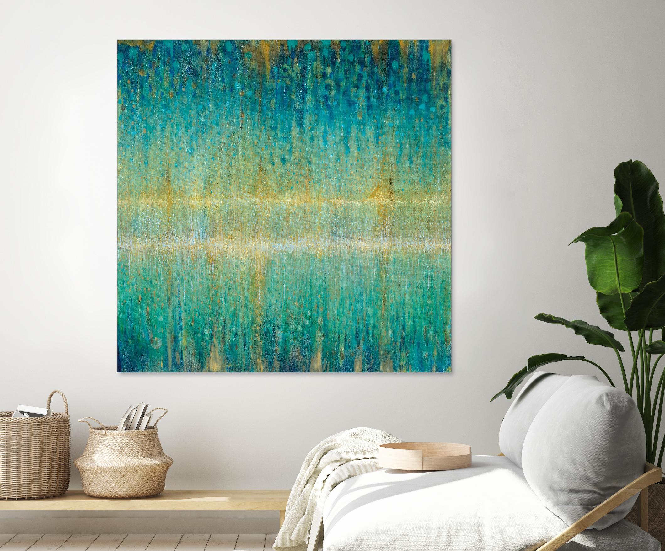 Rain Abstract I by Danhui Nai on GIANT ART - yellow abstract