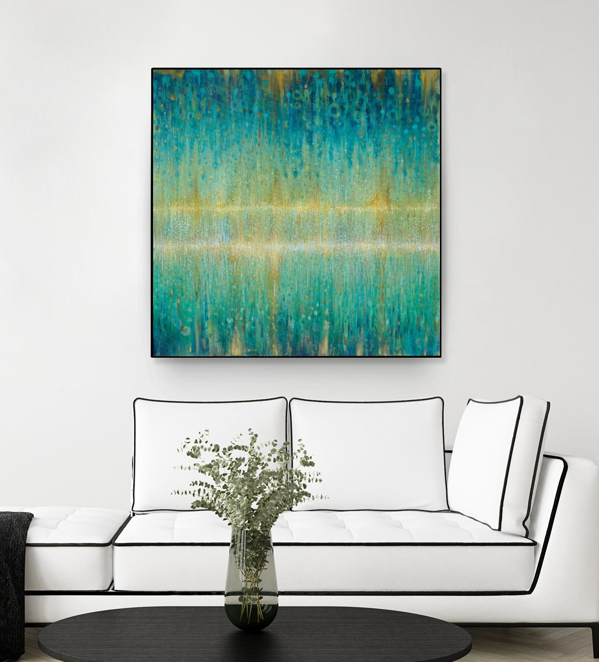 Rain Abstract I by Danhui Nai on GIANT ART - yellow abstract