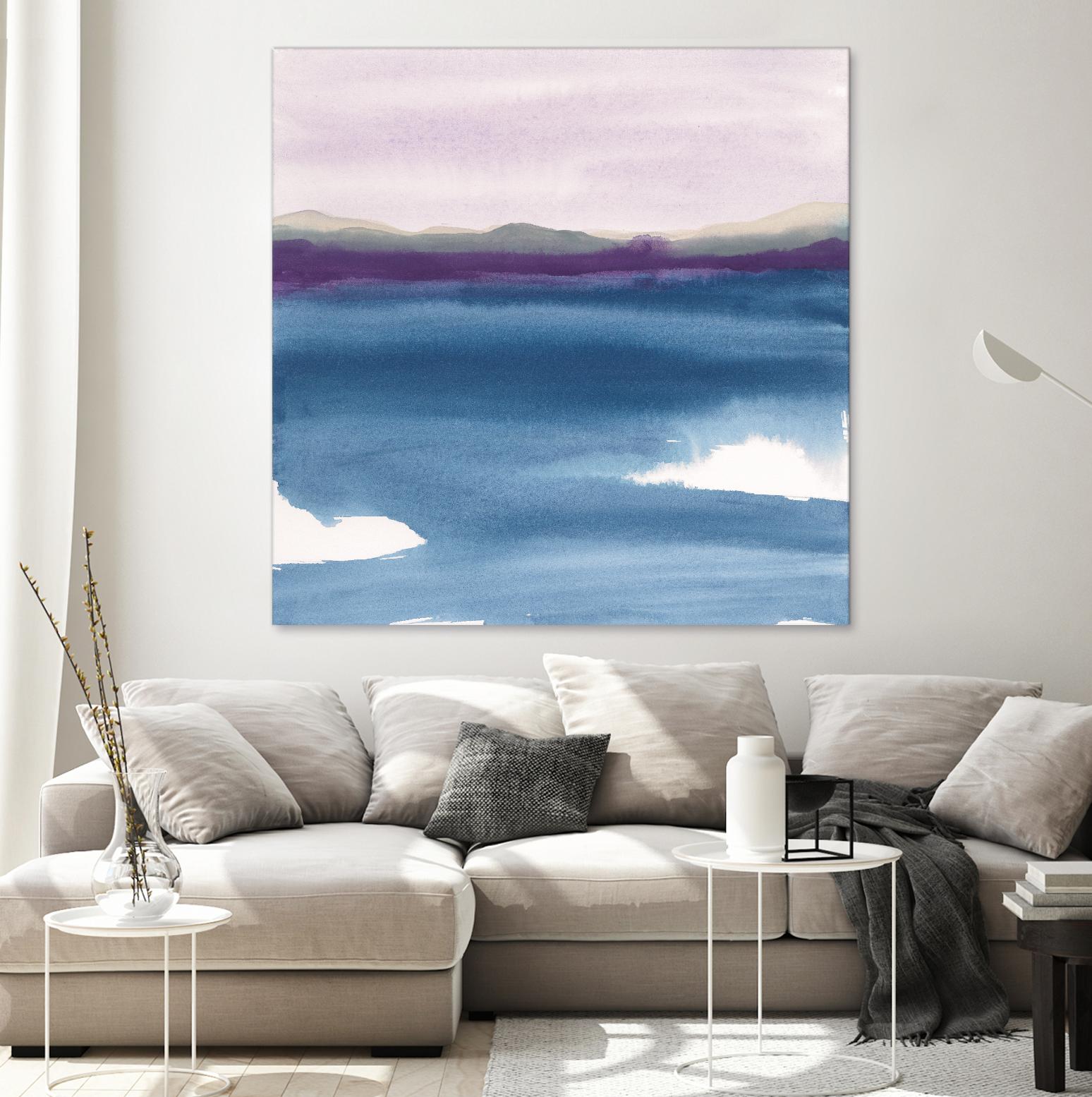 Plum Glow II by Chris Paschke on GIANT ART - blue abstract