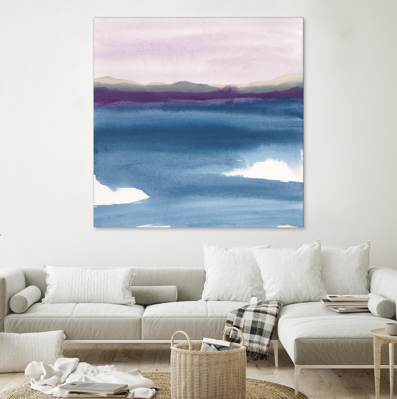 Plum Glow II by Chris Paschke on GIANT ART - blue abstract