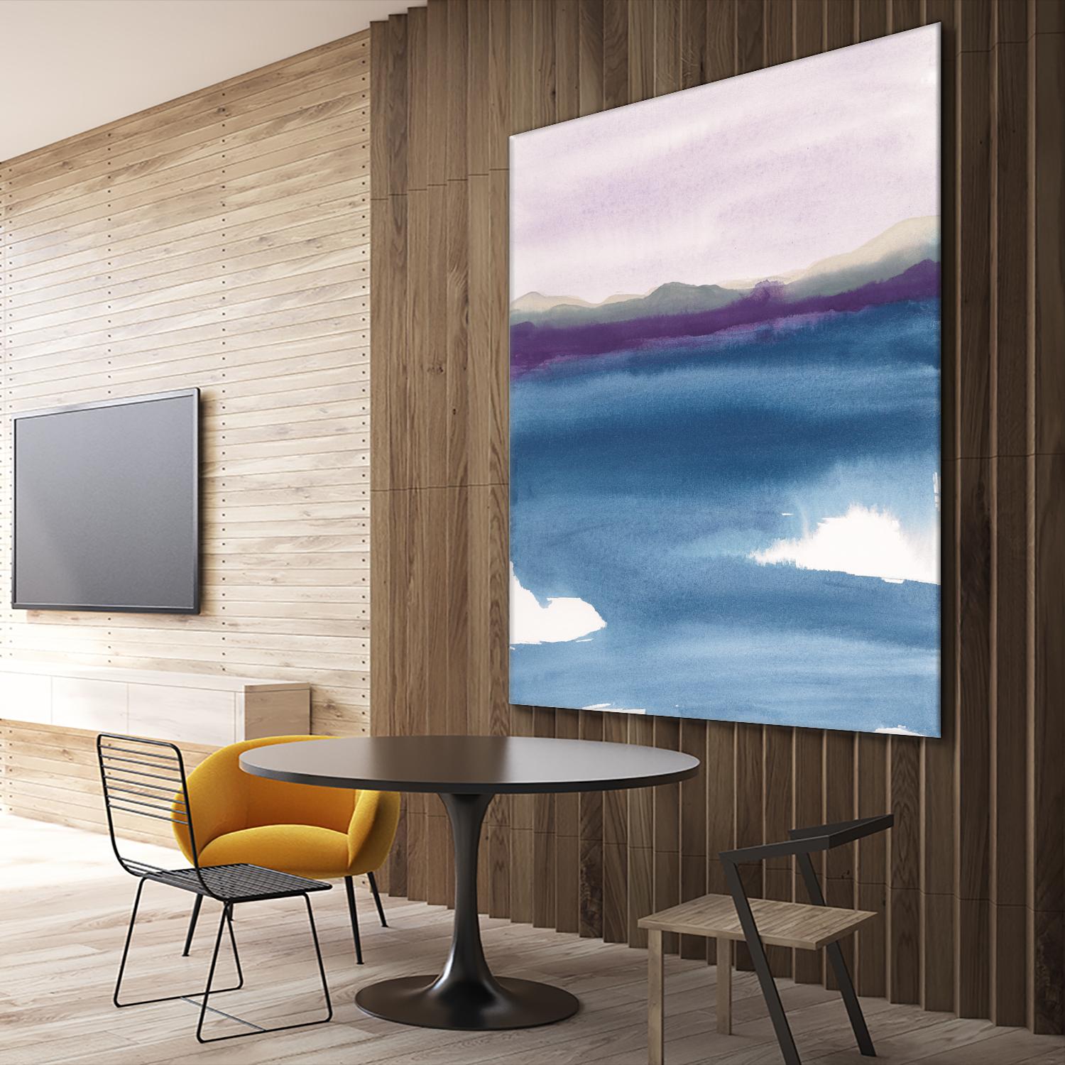 Plum Glow II by Chris Paschke on GIANT ART - blue abstract