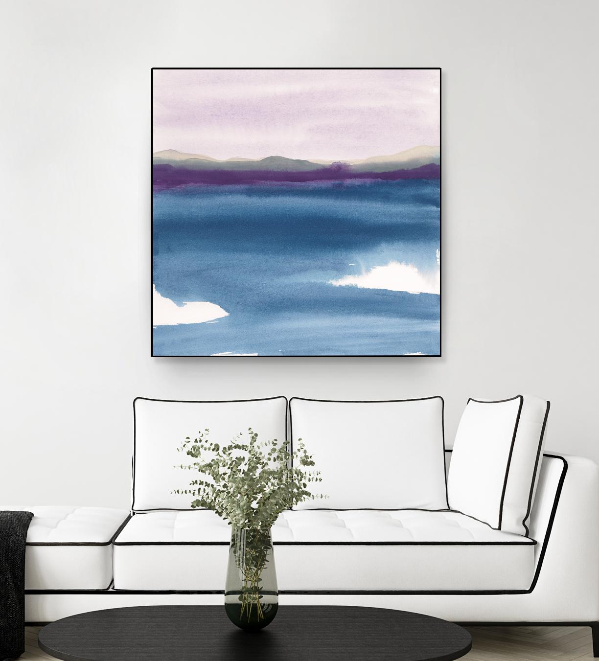 Plum Glow II by Chris Paschke on GIANT ART - blue abstract
