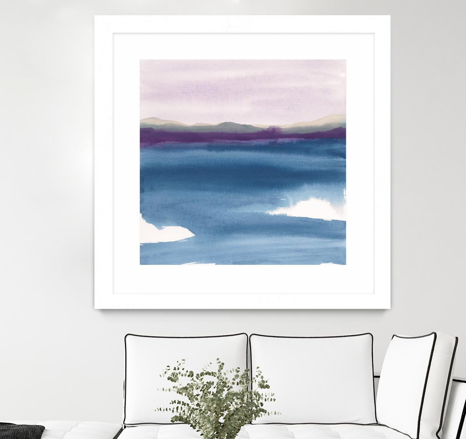 Plum Glow II by Chris Paschke on GIANT ART - blue abstract